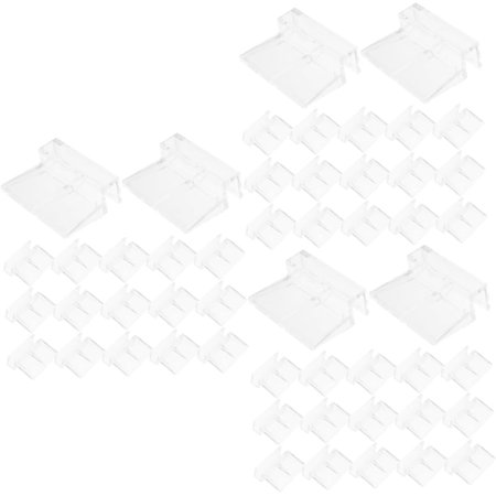 48 Pcs Aquarium Cover Bracket Glass Fish Bowl Glass Stand Aquarium Breeder Box Aquatainer Aquarium Cover Holders Fish Tank Supply Fish Tank Accessory Lid Holder Clamps Acrylic