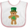 thumbnail image 3 of Inktastic St Patricks Day Irish Teddy Bear Shamrock Boys or Girls Baby Bib, 3 of 4