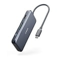 thumbnail image 1 of Anker USB C Hub, PowerExpand+ 7-in-1 USB C Hub Adapter, with 4K HDMI, 100W Power Delivery, USB-C and 2 USB-A 5Gbps Data Ports, microSD and SD Card Reader, for MacBook Air, MacBook Pro, XPS, and More, 1 of 8