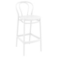 thumbnail image 1 of Compamia Victor Tabouret de Bar Contemporain pour Intérieur et Extérieur - Ensemble de 1, Blanc, 1 of 5