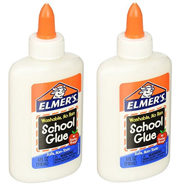 Elmers Liquid School Glue FfIiYv, Washable, 4 Ounces, 2 Count Walmart