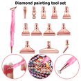 thumbnail image 2 of Cuadros Decorativos 13x 5D Pluma de pintura de diamante de resina Nib DIY Craft Point Drill Pen (Oro rosa) Likrtyny  embutido en tela, 2 of 9