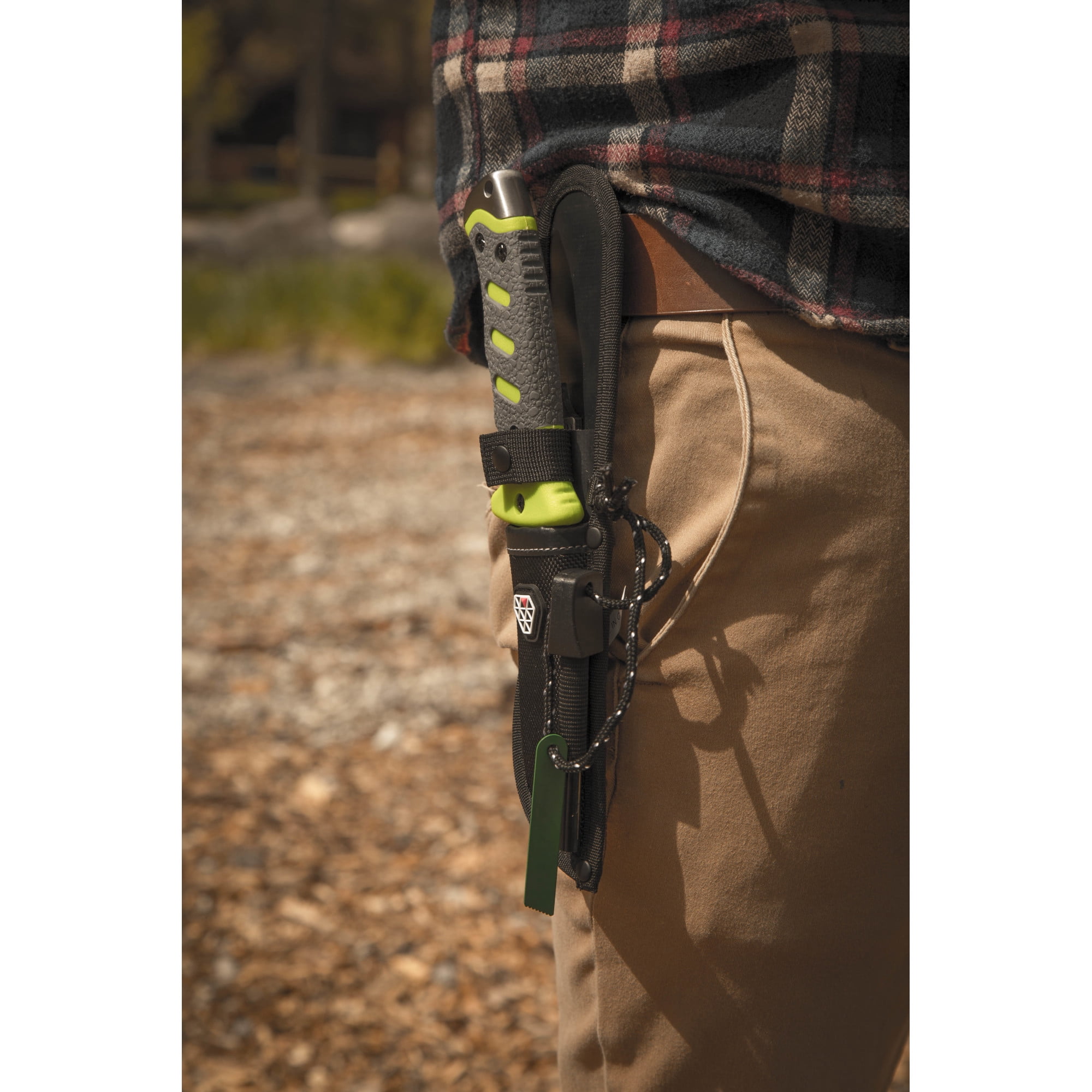 BOUNDARY 92737 Outdoor Survival Knife with Fixed 4.5-Inch Partially Serrated 420 Stainless Blade and Sheath, Survival Tools