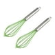 thumbnail image 1 of Huevo Batidor Inoxidable Acero Mezclador Batidor Batidor Mezclador Cocina Utensilio para Mezclar, Batir, Agitar y Revolver Verde 2uds., 1 of 7