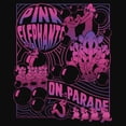 thumbnail image 2 of Junior's Dumbo Pink Elephants on Parade Racerback Tank Top Black Medium, 2 of 5