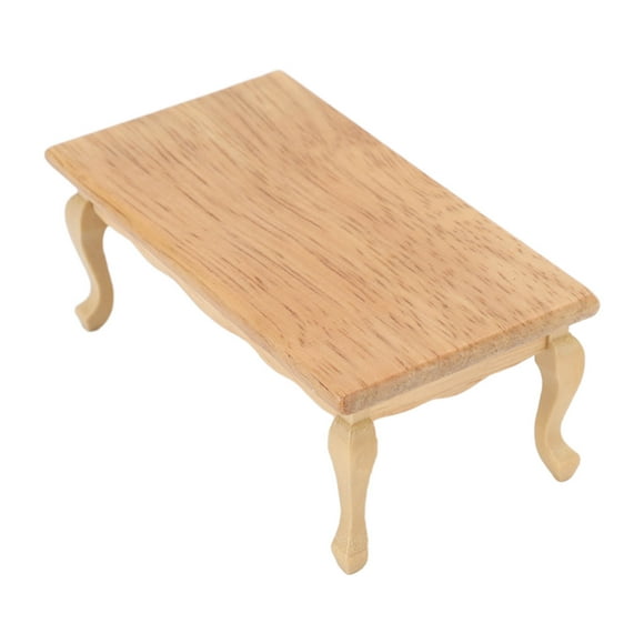 Dollhouse Tea Table, Dollhouse Coffee Table Mini Dollhouse Furniture 1/12 Scale Lifelike For Dollhouse Decoration Accessories For Children