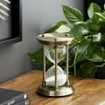 thumbnail image 3 of DecMode 6" x 9" Brass Metal Hourglass Sand Timer, 1-Piece, 3 of 10