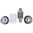 thumbnail image 2 of JEGS Inline Coolant Filter [1 1/2 in. OD, Silver Anodized Finish], 2 of 4