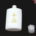 Easter Holy Water Bottle Gold for Cross Container with Screw Lid Mini Lotion Bottles for