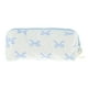 thumbnail image 1 of Bolsas de maquillaje de 1 Pc con patrón de lazo para viajar en blanco y azul de poliéster, 1 of 6