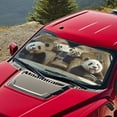 thumbnail image 4 of Binienty Funny Panda Car Sun Shade for Front Windshield 1 Piece Car Shield Sun Protector Easy Installation Sun Reflector for Most Cars Sedans SUVs Trucks, 4 of 8
