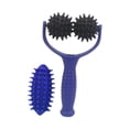 thumbnail image 2 of Rodillo de masaje multifuncional portátil para , práctico masaje manual de mano para espalda, cuerpo completo, piernas, pies y cuello. Azul, 2 of 8