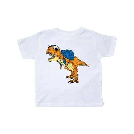 

Inktastic Back-to-school Tyrannosaurus Rex with Backpack and Glasses Gift Toddler Boy or Toddler Girl T-Shirt