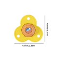 thumbnail image 3 of Ruedas universales para muebles Rueda adhesiva para electrodomésticos Amarillo 4 piezas Sywqhk Libre de BPA, 3 of 5