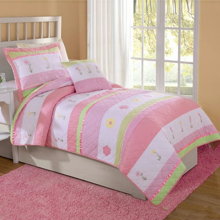 My World Tara Stripe Quilt Set