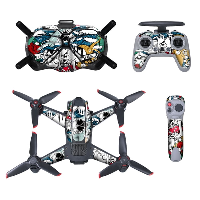 Matsuzay gafas pegatina extraíble a prueba de arañazos impermeable PVC calcomanía Joystick controlador adhesivo Decoración Accesorios para aéreos Tipo 7