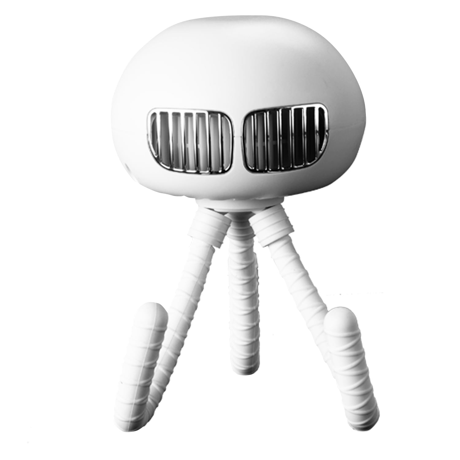 Auto Drive Alien Shape Shifting Portable Fan, 4 in, White