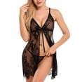 thumbnail image 2 of Lencería De Encaje Para Mujer Babydoll Sexy Chemise Camisones Exóticos Camisón De Novia, 2 of 8