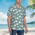 thumbnail image 2 of Lsque Funny Chicken pattern Hawaiian Shirt for Men, Unisex Summer Beach Casual Short Sleeve Button Down Shirts-XX-Large, 2 of 9