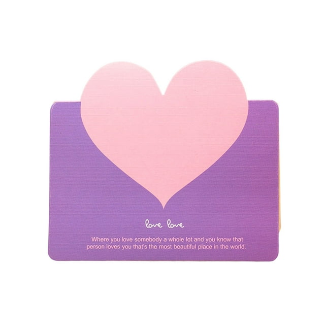 Huanglei Valentine's Day Paper Engraved Greeting Card Birthday Surprise Greeting Card Retro Holiday Message Wishes Card