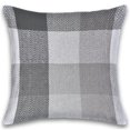 thumbnail image 3 of Herringbone Check Cotton Cushions Set of 2 Poly Filled With Zipper Machine Washable, 3 of 4