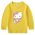thumbnail image 5 of Hello Kitty-Camiseta de manga larga para niños y niñas, top de cuello redondo de algodón con dibujos animados, ropa de primavera y otoño, 5 of 5