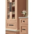 thumbnail image 3 of Amerock Maymont 1-5/8 inch (41mm) Length Square Matte Black Cabinet Knob Backplate, 3 of 7
