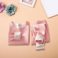 thumbnail image 2 of LNMQLPDBS Boys 2 Piece Thermal Underwear Set Kids Crewneck Long Sleeve Base Layer Top and Pants Toddler Fall Winter Insulated Wear Soft Fleece Lined Loungewear, 2 of 9