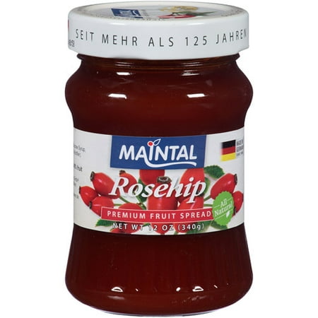 Maintal Rosehip Premium Fruit Spread, 12 oz, (Pack of