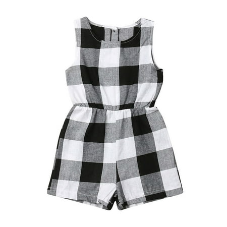 

Farrubbyine8 Family Dress Mother Daughter Matching Girl Romper Jumpsuit Outfits Adult Kids Baby