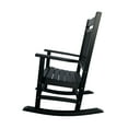 thumbnail image 4 of Shine Company All-Weather Traditional Resin Patio Porch Rocker in Black, 4 of 5