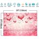 thumbnail image 5 of Fondo de San Valentín con corazones rosas, lentejuelas brillantes y bokeh para fotografía de boda, 1,5 x 0,9 m, para recién nacidos, despedidas de soltera, cumpleaños., 5 of 5