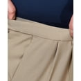 thumbnail image 2 of Haggar Mens Pants 44X30 Classic Non-Wrinkle Dress Stretch   Beige 44, 2 of 9
