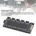 thumbnail image 3 of RGB Splitter, Easy To Install ARGB Hub 5V 3pin 10 Way With Motherboard Cable For Main Board, 3 of 8