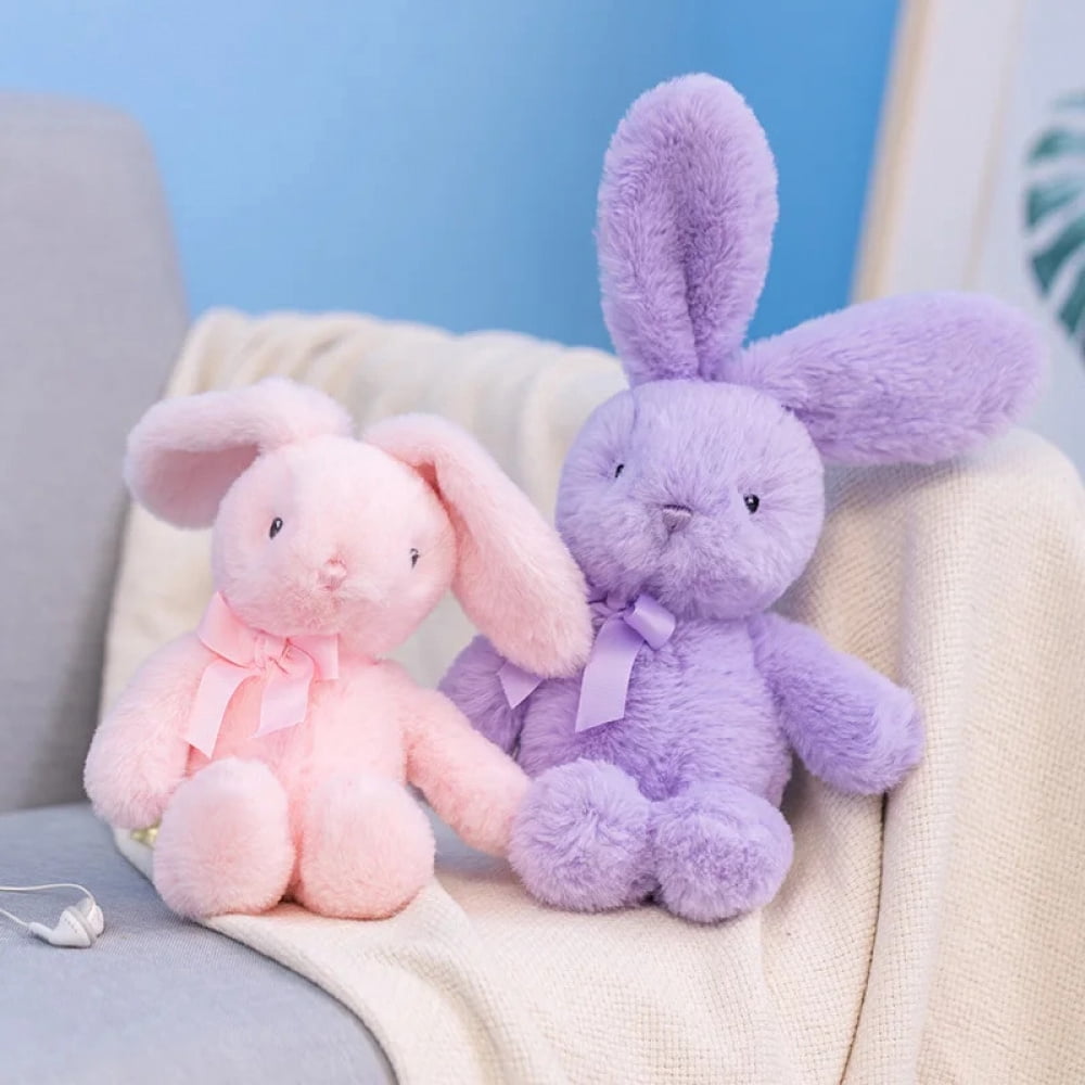 Mini Plush Lot Kawaii Pillows Rabbit Plushie Toys Bow Tie Hug Doll Creative Girls' Gifts Doll Kawaii Rabbit Plush Cartoon Animal