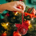 thumbnail image 1 of Elegant Velvet Ribbon Ironwork Mini Hanging For Festive Family Celebration And Home Interior Enhancement, 1 of 4