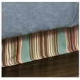 thumbnail image 2 of Hiend Accents Unisex Serape Bed Skirt Full Turquoise One Size, 2 of 5