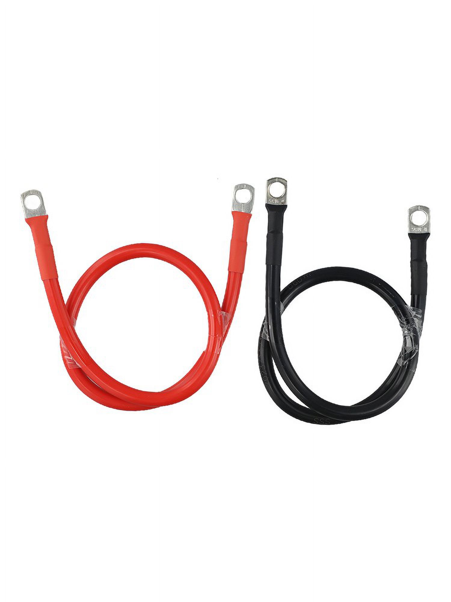 Battery Inverter Cable Set With Terminals 8/6Awg Strand Copper Cord Solar Power