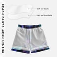 thumbnail image 5 of Kids' Beach Pants Comfortable Swim Trunks Neon Blue-purple Green Butterfly Shorts for Pool Vacation and Lounge Wear 3T, 5 of 8