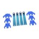 thumbnail image 1 of Kit de cableado de encendido de 4 piezas, separadores de 7, 8 y 9 mm, reemplazo directo para automóviles Azul, 1 of 8