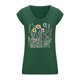 thumbnail image 3 of Camisetas Casuales de Manga Corta Gradiente Impreso Cuello Redondo Superior, Camiseta de Moda de Poliéster para las Mujeres, Lavado a Mano Verano Primavera, 3 of 4