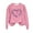 Pink-Pink, variant on Nfurl Plus Size Women's Ribbon Graphic Tees Shirts Breast Cancer Awareness Shirt Casual Long Sleeve Crew Neck Tshirt Fall Sweatshirts Pink M