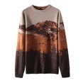 thumbnail image 1 of Pullover Sweaters for Men Loose Fit Men's Sweater with Color Block and Long Sleeve, Round Neck, Pullover Style Men's Pullover Sweaters, 1 of 8