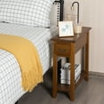 thumbnail image 3 of Gymax End Table Bedside Sofa End Table Narrow Nightstand w/Drawer, 3 of 10