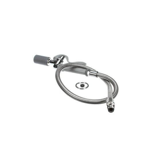 T&S Brass B-0100-C Spray Valve with Low Flow Head and 44" Flexible Stainless Steel Hose