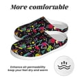 thumbnail image 6 of Disketp Colorful Geometric Figures Women's Men's Slippers Plush Slip-On House Slipper for Winter Indoor Soft Cushion Non-slip Fluffy Slides Slippers-37/38, 6 of 7