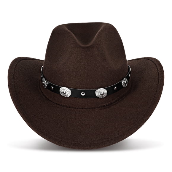 Cowboy Hat Cowgirl Costume Hat Wide Brim Hat Felt Cowboy Hat Western Style Hat Dress Up Cowgirl Hat Men Western Party Hat
