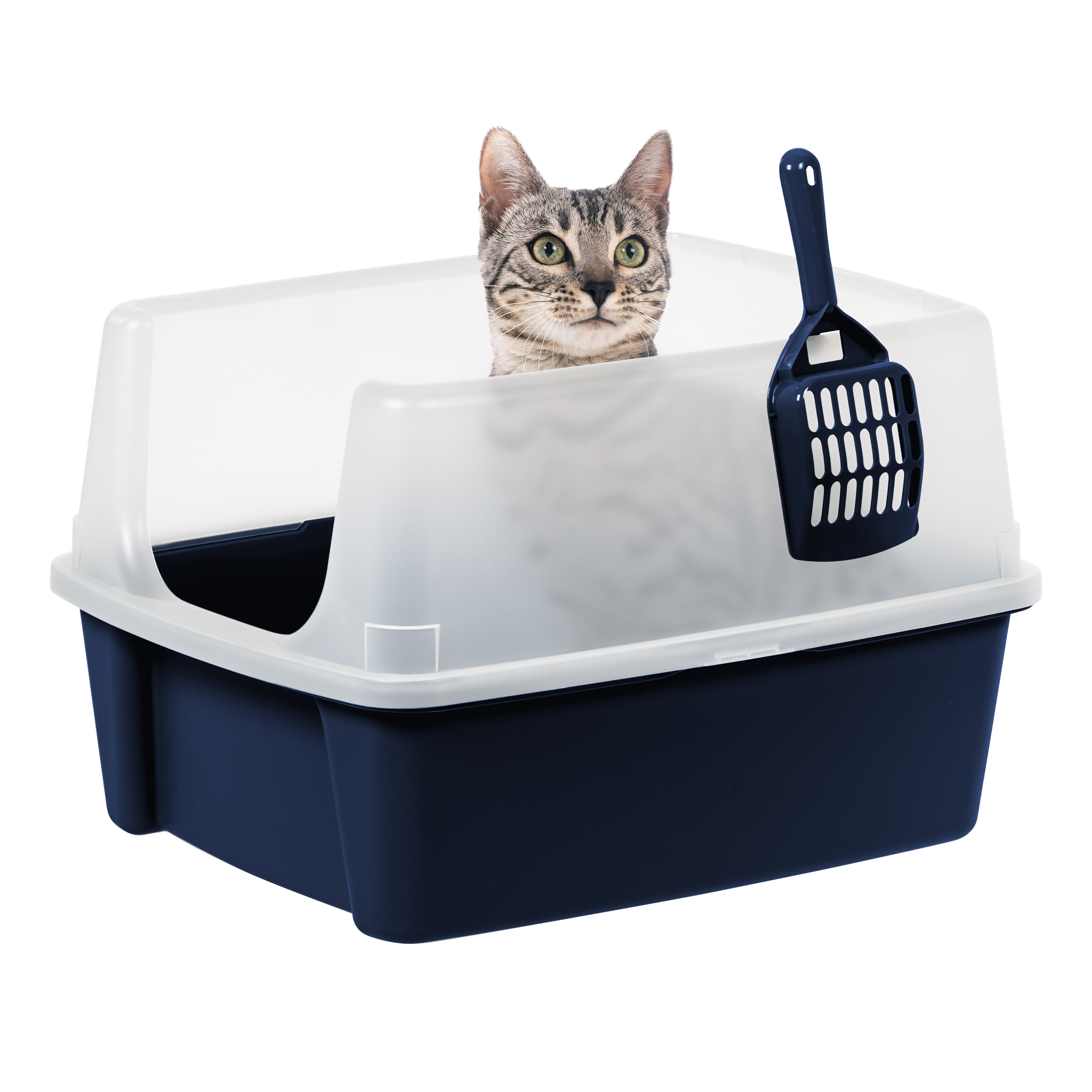 Inspired Essentials High Sided Cat Litter Box with Scoop photo 5