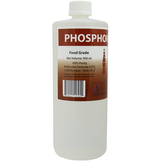 1 Quart / 950ml 85 Food Grade Phosphoric Acid Rust Remover Clean Etch