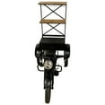 thumbnail image 3 of MGM Marketing Black Metal And Mango Wood Tri Bike Bar 10-10-03-010, 3 of 4